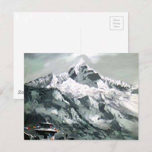 Panoramisch Uitzicht van het Everest-basiskamp Briefkaart (Voorkant / Achterkant)