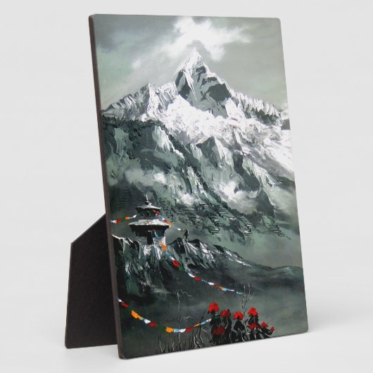 Panoramisch Uitzicht van het Everest-basiskamp Fotoplaat (Zijkant)