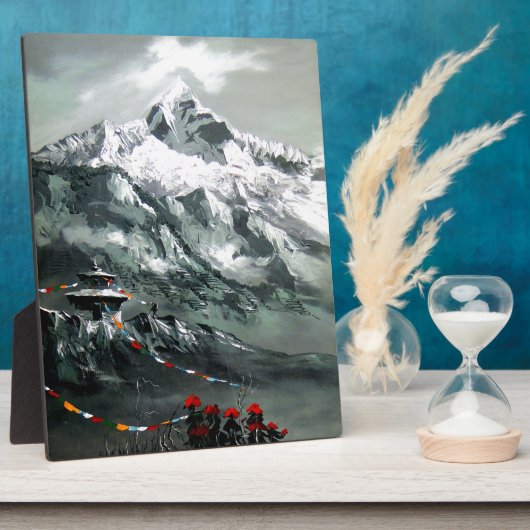 Panoramisch Uitzicht van het Everest-basiskamp Fotoplaat (Zijkant)