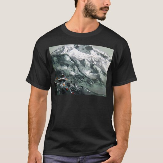 Panoramisch Uitzicht van het Everest-basiskamp T-shirt (Voorkant)