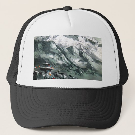 Panoramisch Uitzicht van het Everest-basiskamp Trucker Pet (Voorkant)