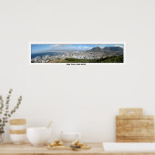 Panoramisch Uitzicht van Kaapstad, Zuid-Afrika Poster (Keuken)