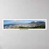 Panoramisch Uitzicht van Kaapstad, Zuid-Afrika Poster (Voorkant)