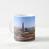 Panoramisch uitzicht van Khiva - Oezbekistan Koffiemok (Voorkant links)
