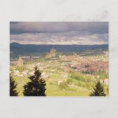 Panoramisch uitzicht van Le-Puy-en-Velay Briefkaart (Voorkant)