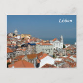 Panoramisch uitzicht van Lissabon Briefkaart (Voorkant)