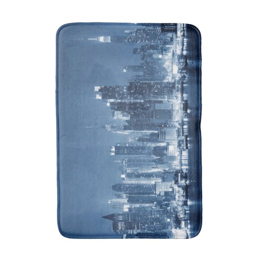 Panoramisch Uitzicht van Manhattan New-York City Badmat (Voorkant Verticaal)