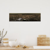 Panoramisch uitzicht van Mars 3 Poster (Keuken)