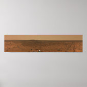 Panoramisch uitzicht van Mars 4 Poster (Voorkant)