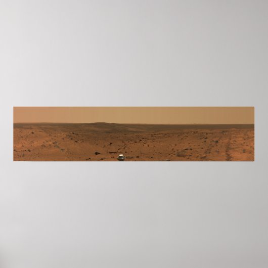 Panoramisch uitzicht van Mars 4 Poster (Voorkant)
