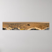 Panoramisch uitzicht van Mars 5 Poster (Voorkant)