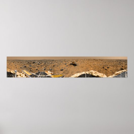 Panoramisch uitzicht van Mars 5 Poster (Voorkant)