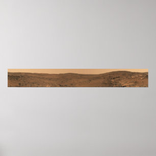 Panoramisch uitzicht van Mars 8 Poster