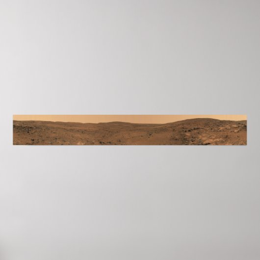 Panoramisch uitzicht van Mars 8 Poster (Voorkant)