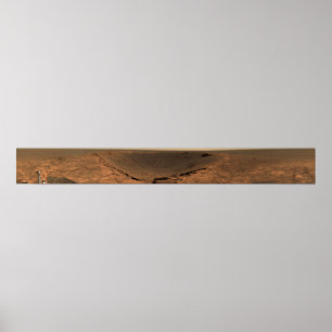 Panoramisch uitzicht van Mars 9 Poster