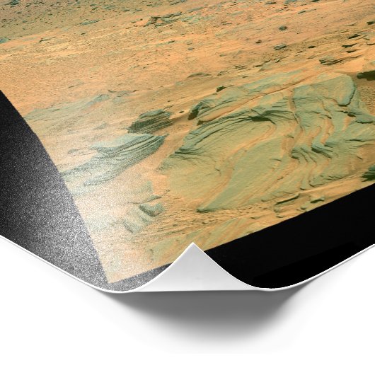 Panoramisch uitzicht van Mars Foto Afdruk (Hoek)