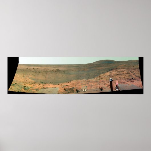 Panoramisch uitzicht van Mars Poster (Voorkant)