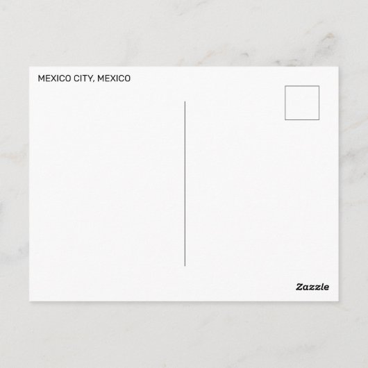 Panoramisch Uitzicht van Mexico-Stad Briefkaart (Achterkant)