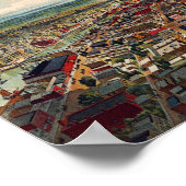 Panoramisch uitzicht van Milwaukee Wisconsin Poster (Hoek)