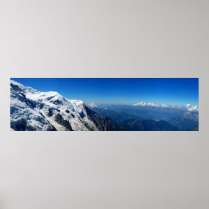 Panoramisch Uitzicht van Mont Blanc Poster