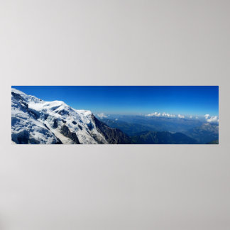 Panoramisch Uitzicht van Mont Blanc Poster