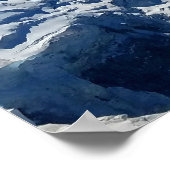 Panoramisch Uitzicht van Mont Blanc Poster (Hoek)