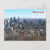 Panoramisch uitzicht van Montreal Briefkaart (Voorkant)