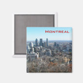 Panoramisch uitzicht van Montreal Magneet (Voorkant / Achterkant)