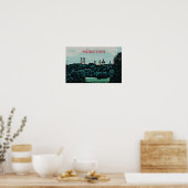 Panoramisch Uitzicht van München vanaf het plattel Poster (Keuken)
