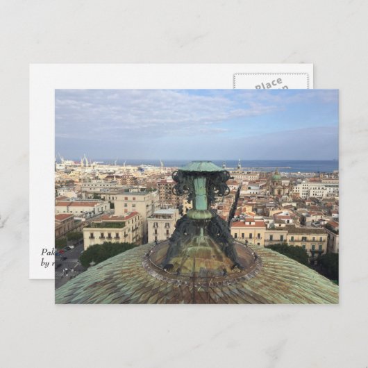 Panoramisch uitzicht van Palermo Briefkaart (Voorkant / Achterkant)