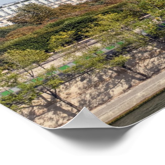 Panoramisch uitzicht van Parijs uit het dak van Mu Poster (Hoek)