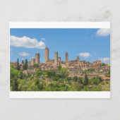 Panoramisch uitzicht van San Gimignano Tuscany Ita Briefkaart (Voorkant)