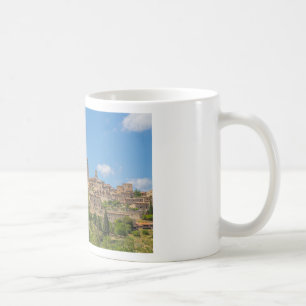 Panoramisch uitzicht van San Gimignano Tuscany Ita Koffiemok