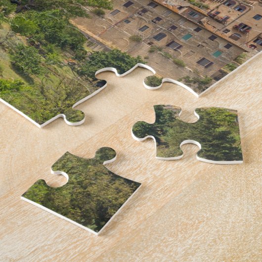 Panoramisch uitzicht van San Gimignano Tuscany Ita Legpuzzel (Zijkant)