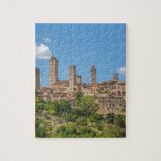 Panoramisch uitzicht van San Gimignano Tuscany Ita Legpuzzel (Verticaal)