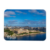 Panoramisch uitzicht van Sliema op Malta Magneet (Horizontaal)