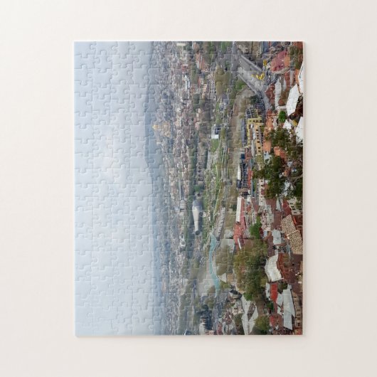 Panoramisch uitzicht van Tbilisi, hoofdstad van Ge Legpuzzel (Verticaal)