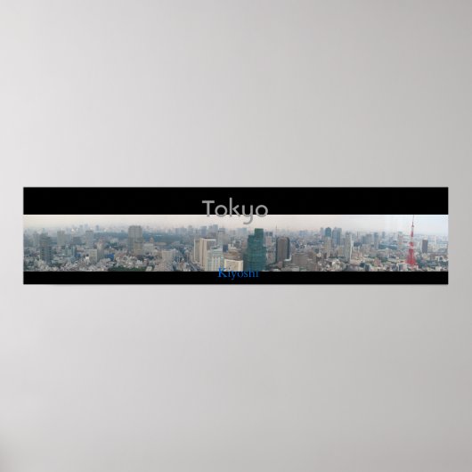 Panoramisch Uitzicht van Tokio Poster (Voorkant)