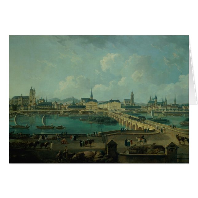 Panoramisch Uitzicht van Tours, 1787 (olie op doek (Voorkant Horizontaal)