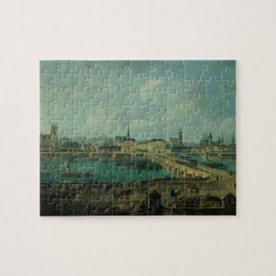Panoramisch Uitzicht van Tours, 1787 (olie op doek Legpuzzel