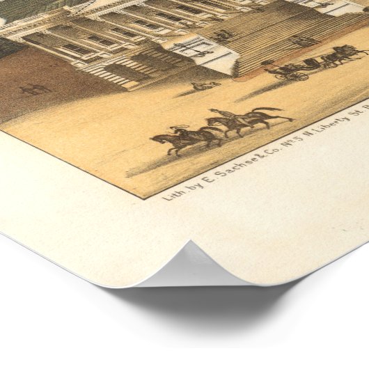 Panoramisch uitzicht van Washington DC Poster (Hoek)