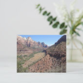 Panoramisch Uitzicht van Zion Canyon uit The Watch Briefkaart (Staand voorkant)