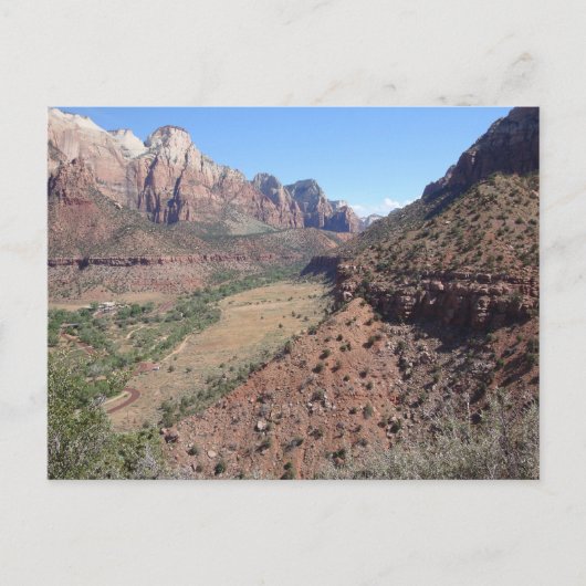 Panoramisch Uitzicht van Zion Canyon uit The Watch Briefkaart (Voorkant)