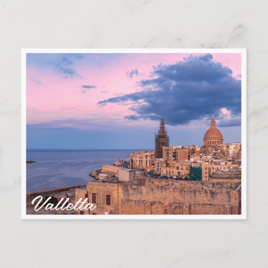 Panoramisch uitzicht van zonnebrand boven de Valle Briefkaart (Voorkant)