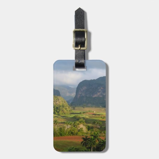 Panoramisch valleilandschap, Cuba Bagagelabel (Voorkant verticaal)