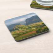 Panoramisch valleilandschap, Cuba Bier Onderzetter (Linkerzijde)