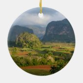 Panoramisch valleilandschap, Cuba Keramisch Ornament (Achterkant)
