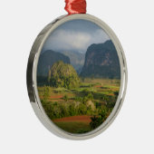 Panoramisch valleilandschap, Cuba Metalen Ornament (Rechts)