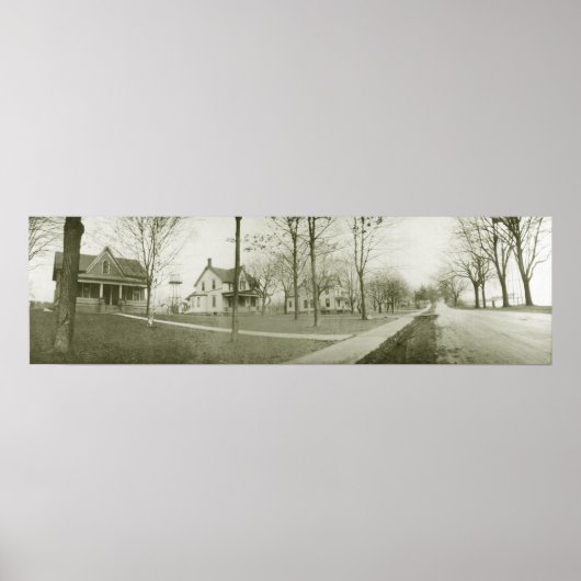  panoramisch van Kelleys Island W Lakeshore Dr. Poster (Voorkant)