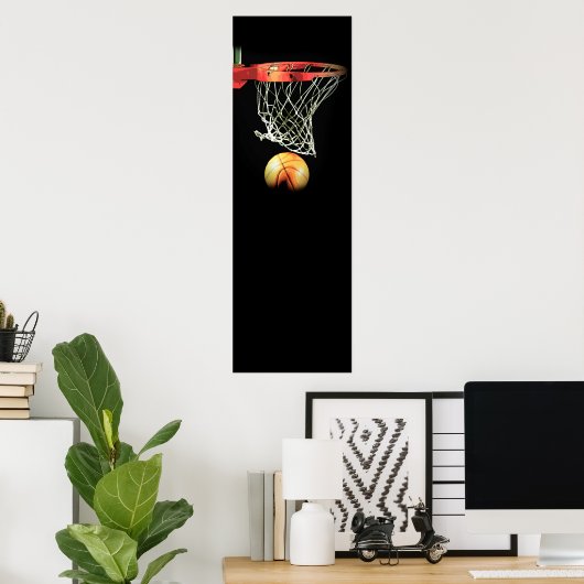 Panoramisch Verticaal Poster van de Basketball-deu (Thuiskantoor)